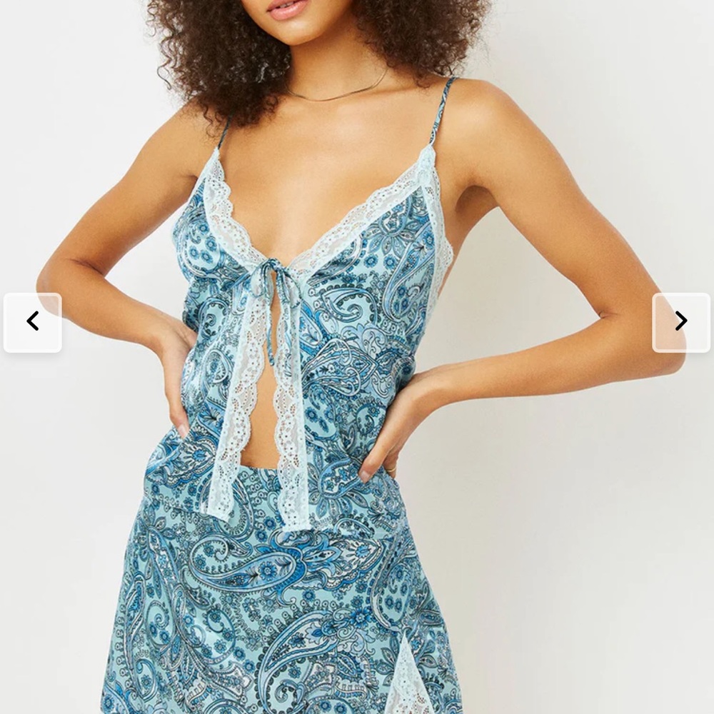 Frankie’s Bikinis Silk Set